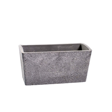 Imitation Stone Grey Rectangle Planter 27cm