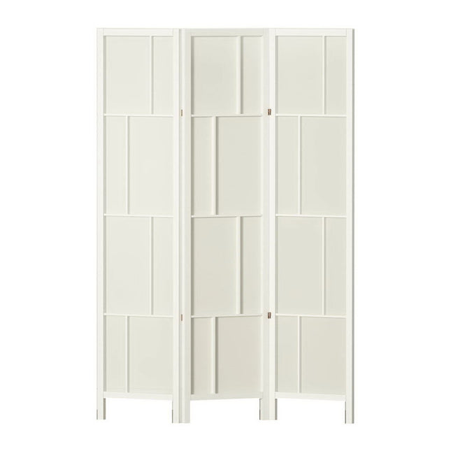 Artiss Ashton Room Divider Screen Privacy Wood Dividers Stand 3 Panel White