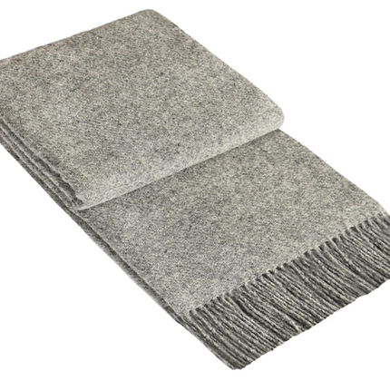 Brighton Throw - 100% NZ Wool - Grey