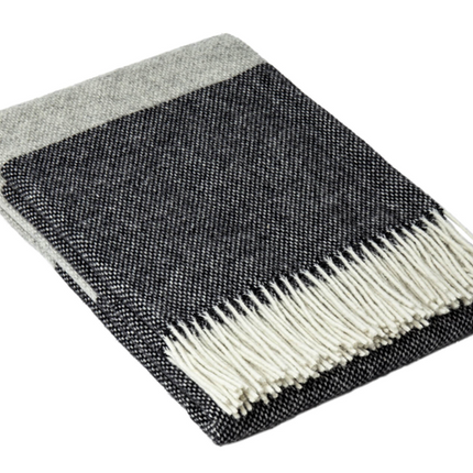 Brighton Throw - 100% NZ Wool - Monochrome
