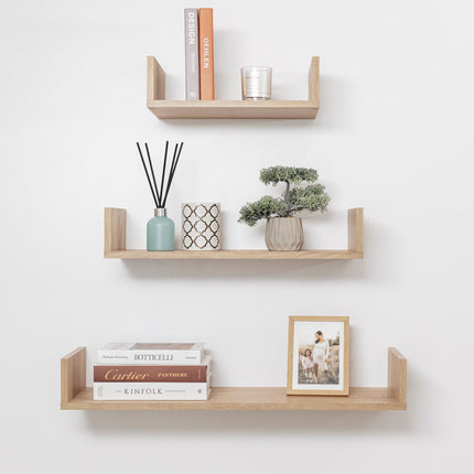 OSLO THREE PIECE SHELF KIT (OAK)