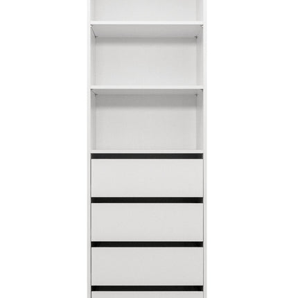MALMO THREE SHELF/FOUR DRAWER WALK IN WARDROBE - CLASSIC
