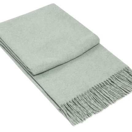 Paddington Throw - Fine Wool Blend - Light Grey