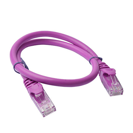8WARE Cat6a UTP Ethernet Cable 25cm Snagless Purple