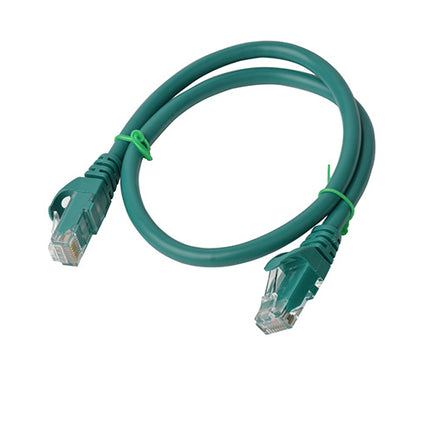 8WARE Cat6a UTP Ethernet Cable, Snagless - Green 0.5M