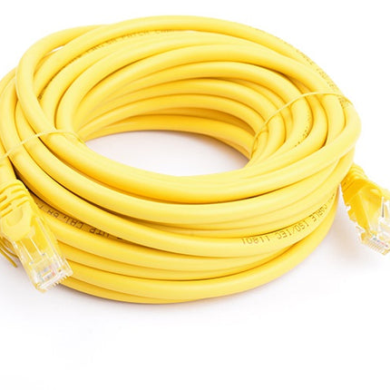8WARE Cat6a UTP Ethernet Cable 10m Snagless Yellow