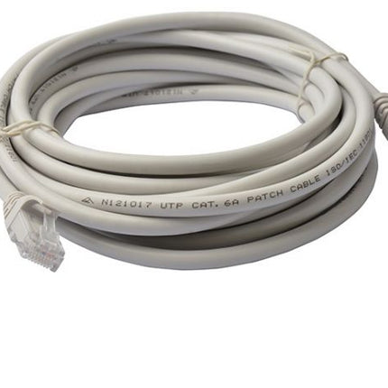 8WARE Cat6a UTP Ethernet Cable 15m Snagless Grey