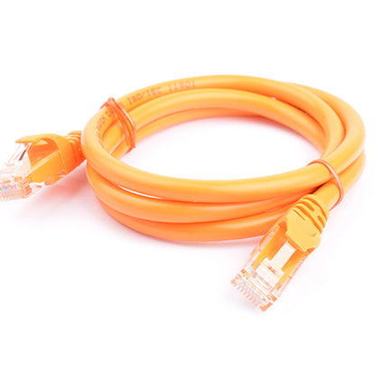 8WARE Cat6a UTP Ethernet Cable 1m Snagless Orange