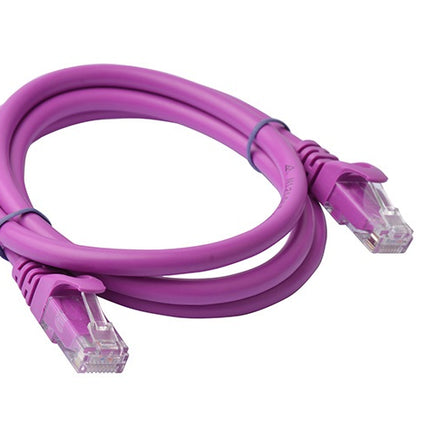 8WARE Cat6a UTP Ethernet Cable 1m Snagless Purple