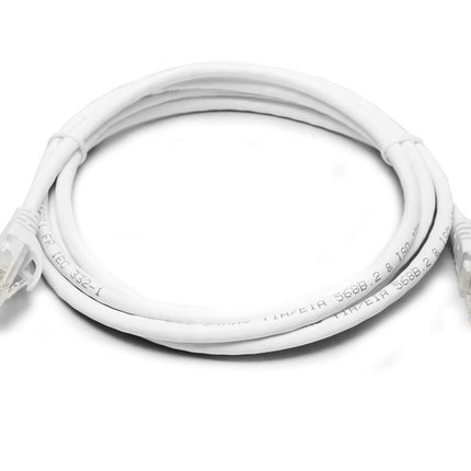 8WARE Cat6a UTP Ethernet Cable 1m Snagless White