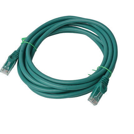 8WARE Cat6a UTP Ethernet Cable 3m Snagless Green