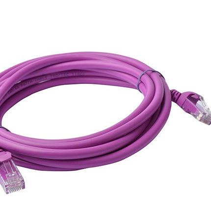 8WARE Cat6a UTP Ethernet Cable 3m Snagless Purple
