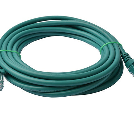 8WARE Cat6a UTP Ethernet Cable 5m Snagless Green