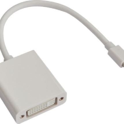 ASTROTEK Mini DisplayPort DP to DVI Cable 20cm - 20 pins Male to 24+5 pins Female Nickle RoHS