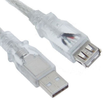 ASTROTEK USB 2.0 Extension Cable 5m - Type A Male to Type A Female Transparent Colour RoHS CBAT-USB2-AA-3M