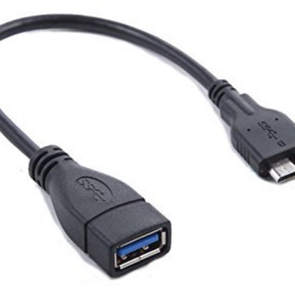 ASTROTEK USB 3.0 to Micro OTG Cable 25cm - Type A Female to 5 pins for Samsung Note White Colour