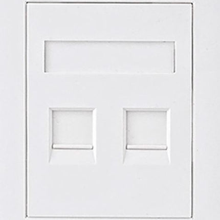 ASTROTEK CAT6 RJ45 Network Wall Face Plate Outlets 86x86mm 2 Port Socket Kit LS