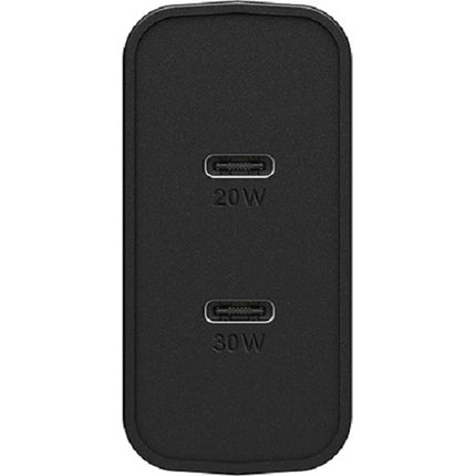 OTTERBOX 50W USB-C Fast Charge Dual Port Wall Charger - Black Shimmer