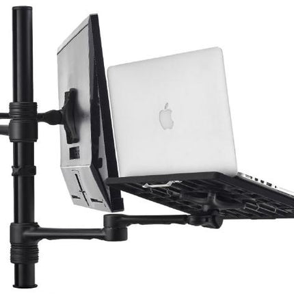 Atdec Notebook monitor arm combo mount - Black