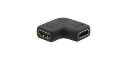 Kramer HDMI F to HDMI F Right-Angled Flat Gender Changer Cable Tools, Adapters & Connectors