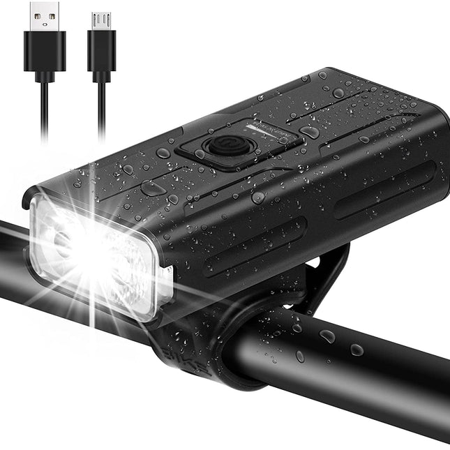 Bike 360 Light Front USB Rechargeable 1000 Lumen IPX4 Waterproof and Built in 2500mAh Powerbank Led Bicycle Lighting