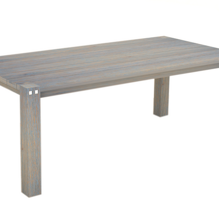 Sturdy 2 Metre Table Grey Brush Finish