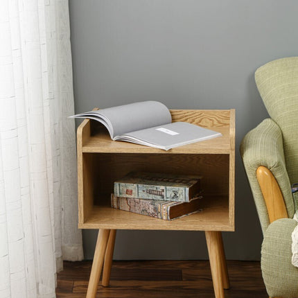 Rolialos Bedside Table Side Table Bedroom Storage