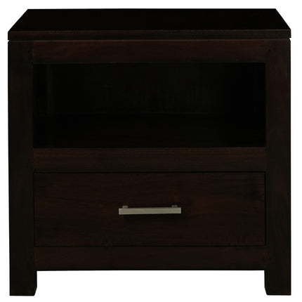 Paris 1 Drawer Lamp Table (Chocolate)