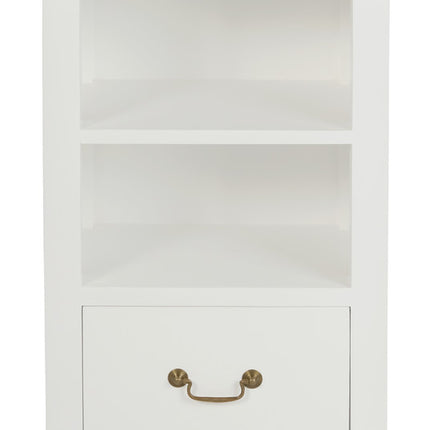 Tasmania 1 Drawer Lamp Table (White)