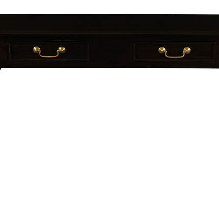 Queen Ann 2 Drawer Sofa Table (Chocolate)