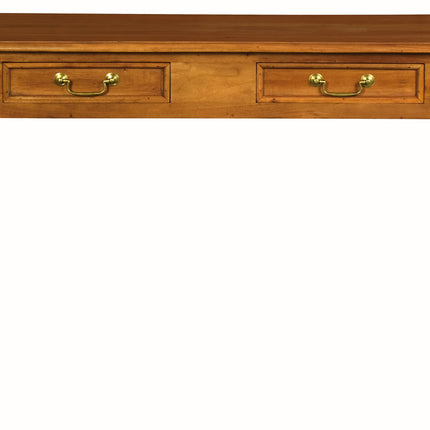 Queen Ann 2 Drawer Sofa Table (Light Pecan)