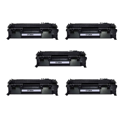 Compatible Premium 5 x 80A Toner Cartridge CF280A - for use in HP Printers