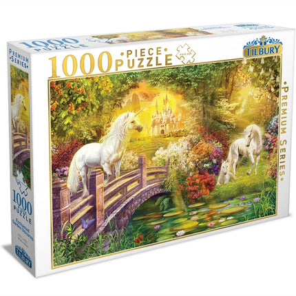 Enchanted Garden Unicorns 1000 Piece Puzzle