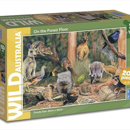 Wild Australia On the Forest Floor Puzzle 200pc