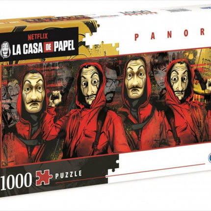 Clementoni Puzzle Netflix Money Heist (La Casa De Papel) Panorama Puzzle 1,000 pieces