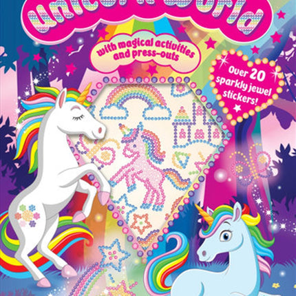 Puffy Sticker Jewel Unicorn World
