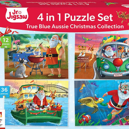 Jr Jigsaw 4-in-1 True Blue Aussie Christmas Collection