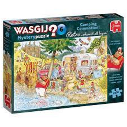 Wasgij 1000 Piece Puzzle - Mystery Retro Camping Commotion (JUMBO)