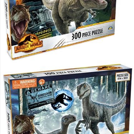 Jurassic World Dominion - 300 Pieces Assorted Puzzle