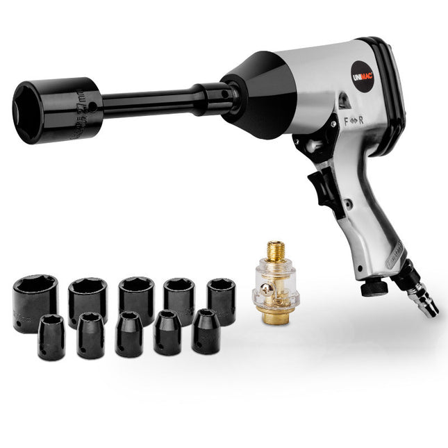 UNIMAC Air Impact Wrench Kit 17pc 1/2 Rattle Gun Set Socket Pneumatic Metric