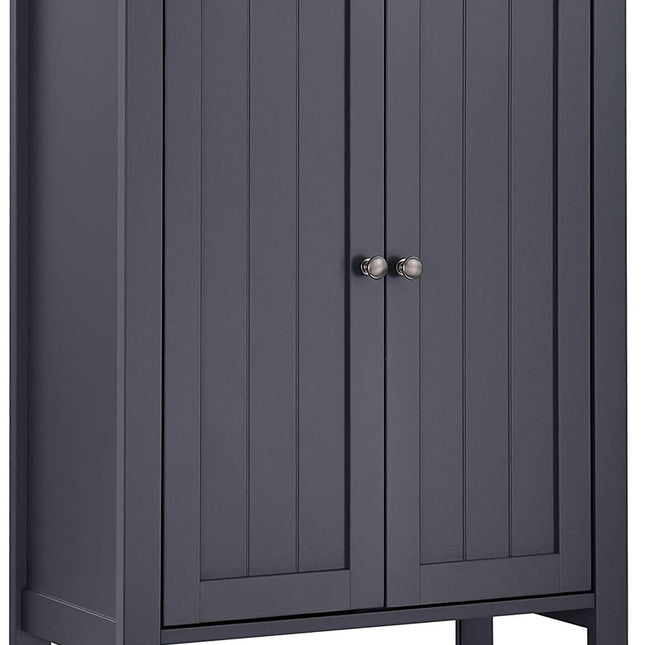 VASAGLE Floor Cabinet with 2 Doors Gray BCB60GY