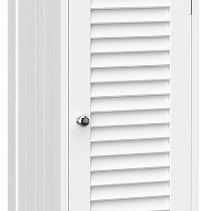 VASAGLE Floor Cabinet with Drawer and 1 Door White BBC43WT