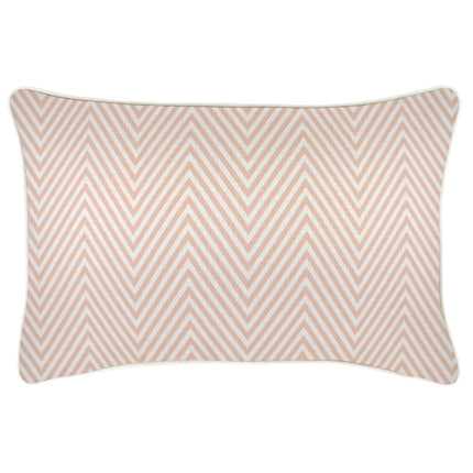 Cushion Cover-With Piping-Zig Zag Blush-35cm x 50cm