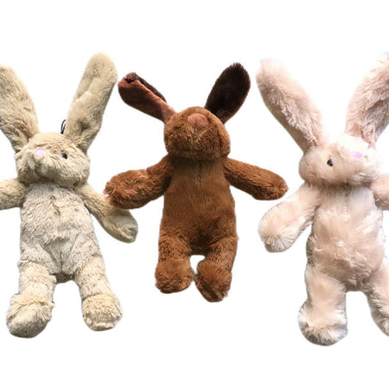 3 x Pet Puppy Dog Toy Play Animal Plush Toy Soft Squeaky 25 cm Toy