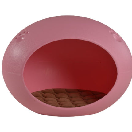 YES4PETS Medium Cave Cat Kitten Box Igloo Cat Bed House Dog Puppy House Pink