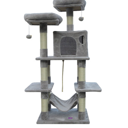 YES4PETS 145 cm Cat Scratching Post Tree Scratcher Pole-Little Grey