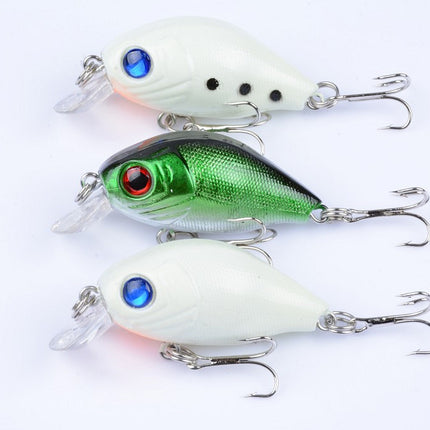 3x 5cm Popper Crank Bait Fishing Lure Lures Surface Tackle Saltwater