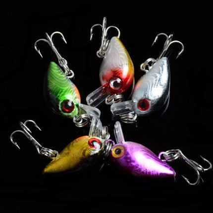 5x 3cm Popper Crank Bait Fishing Lure Lures Surface Tackle Saltwater