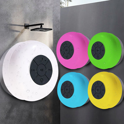 Mobax Mini Portable Large Suction Cup Bluetooth Speaker Stereo Music Outdoor Yellow