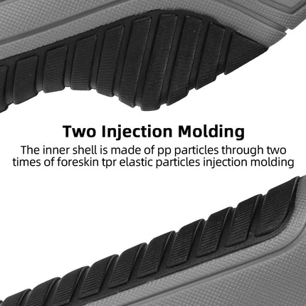 Bicycle Grips MTB Road Bike Double Lock Rubber Handlebar Grips Anti-Slip Rock Bros BLACK